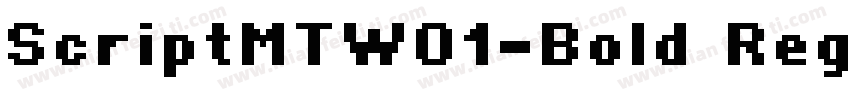 ScriptMTW01-Bold Reg字体转换